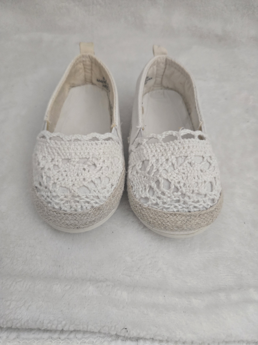 H & M Crochet Slip-On Flats Toddler Shoes Size 2.5